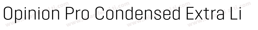 Opinion Pro Condensed Extra Light字体转换